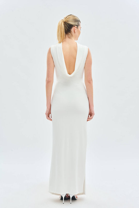 Vestido Fiesta Escote Drapeado