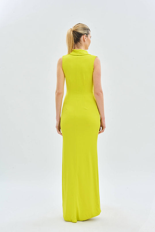 Vestido Fiesta Escote Drapeado